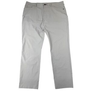 Public Rec All Day Every Day Pants Mens 38x32 Light Grey Straight Chino Tech